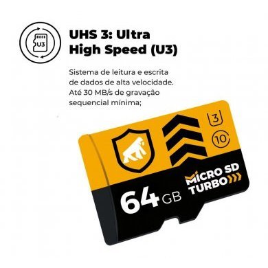 Gorila Shield cartão de memória 64GB MicroSD