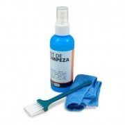 Kit de Limpeza para Telas LCD Spray Para Limpeza para telas LED, LCD e Plasma, Acompanha Flanela e Pincel, Ret