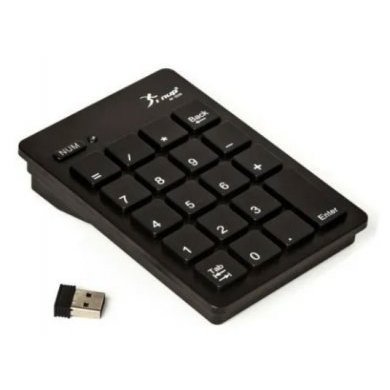 Knup teclado numérico sem fio USB preto