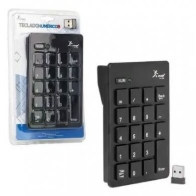 Knup teclado numérico sem fio USB preto