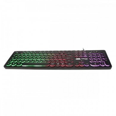 Knup teclado gamer retroiluminado RGB com fio USB