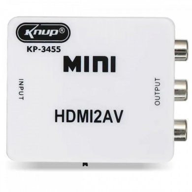 Knup Mini adaptador HDMI para AV RCA