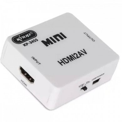 Knup Mini adaptador HDMI para AV RCA
