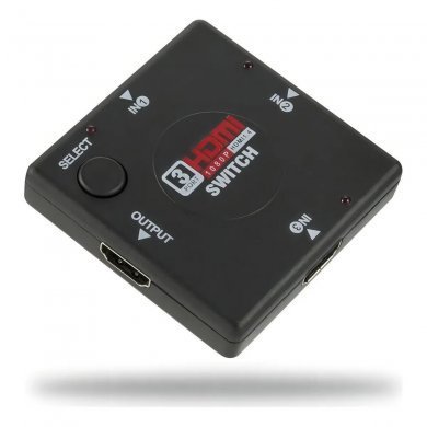 KP-3456 KNup switch HDMI FullHD com 3x entradas e 1x saída