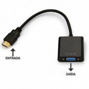 Knup cabo conversor HDMI macho x VGA fêmea 1080p Com 