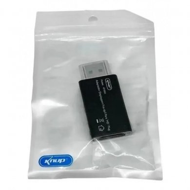 KP-5043 KNUP ADAPTADOR DISPLAYPORT MACHO X HDMI FEMEA
