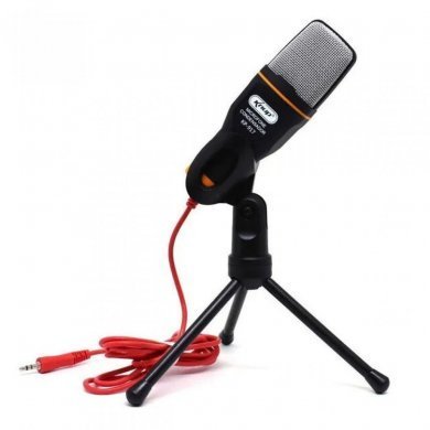 KP-917 Knup Microfone Condensador de Mesa com Tripé P2
