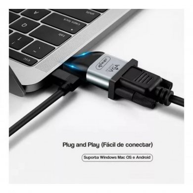 KP-AD116 Knup adaptador USB-C para VGA