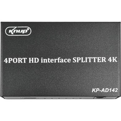 KP-AD142 Knup splitter HDMI 1x4 4K 30Hz 10 bits
