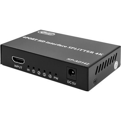 KP-AD142 Knup splitter HDMI 1x4 4K 30Hz 10 bits