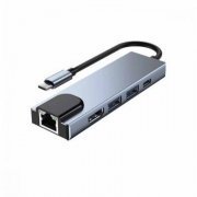 Knup hub USB-C  5 em 1 USB2.0/USB3.0/ HDMI/RedeFast 