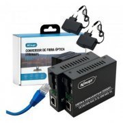 Knup Conversor de mídia fibra óptica A+B 1000Mbps RJ45 20k 