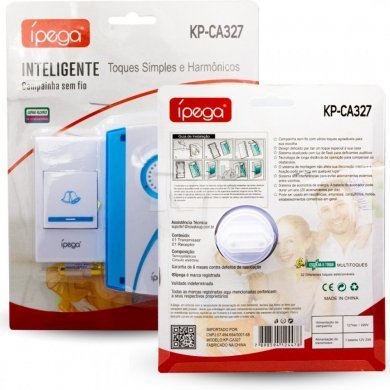 Ipega Campainha sem fio bivolt com 32 toques