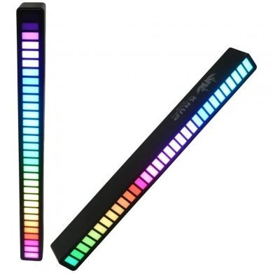 KP-FR508 Knup barra de LED ritmica 18 modos de cor ajustável USB