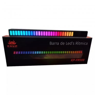 KP-FR508 Knup barra de LED ritmica 18 modos de cor ajustável USB