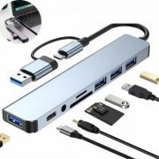 Knup docking station 8 em 1 1x USB 3.0 e 3x USB 2.0 L
