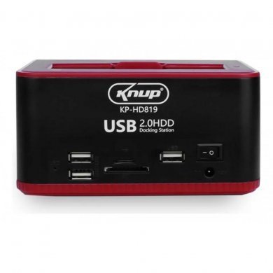 KP-HD819 Knup DockStation para 2 HD/SSD SATA 2.5/3.5 USB 2.0