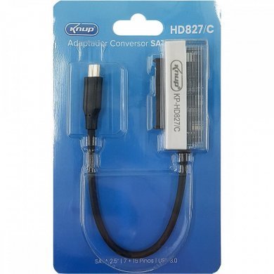 KP-HD827/C Knup adaptador SATA 2.5in para saída USB-C