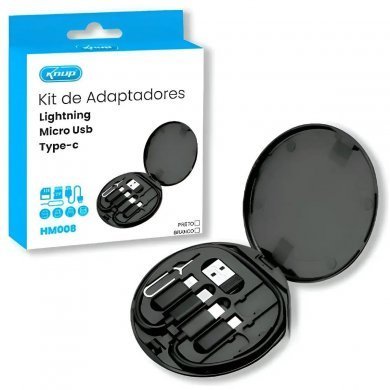 KP-HM045 Knup kit adaptadores USB-C USB-A Micro-USB Lightning