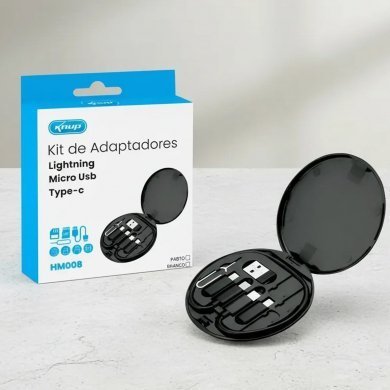 Knup kit adaptadores USB-C USB-A Micro-USB Lightning