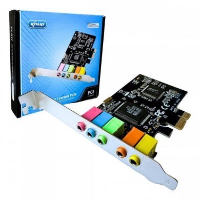 KP-PL911 Placa de Som PCI-Express x1 4.1 6 Canais