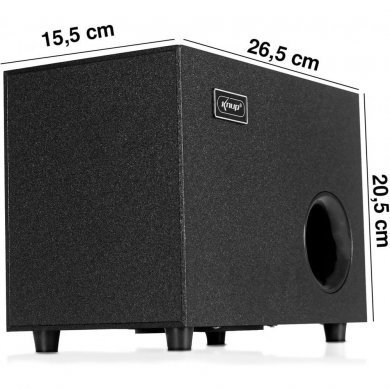 KP-RO809 Knup Caixa de Som Subwoofer 25W RMS 2.1 canais