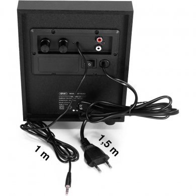 KP-RO809 Knup Caixa de Som Subwoofer 25W RMS 2.1 canais