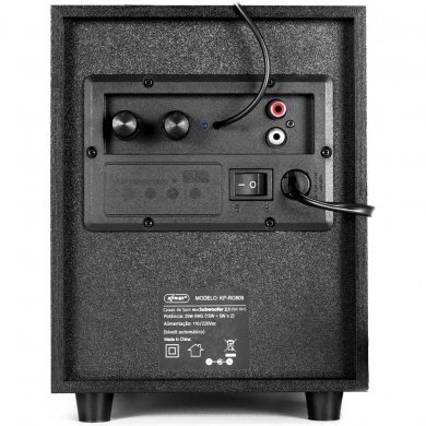 KP-RO809 Knup Caixa de Som Subwoofer 25W RMS 2.1 canais