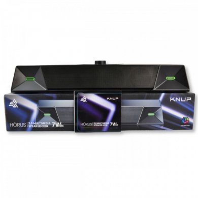 KP-RO837 Horus soundbar 7W com LED para Notebook e PC