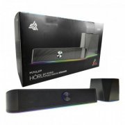 Knup soundbar RO841 com subwoofer 15W Led RGB Conexão P2, cabo USB 1.2m