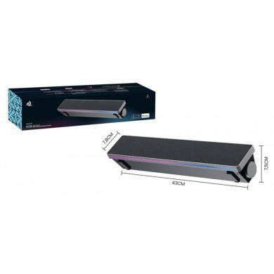 KP-RO854 Horus soundbar bluetooth 14W com LED para PC