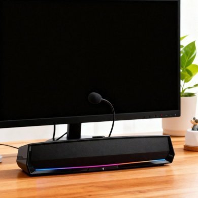 KP-RO856 Knup Soundbar RO856 14W RGB Bluetooth com microfone USB