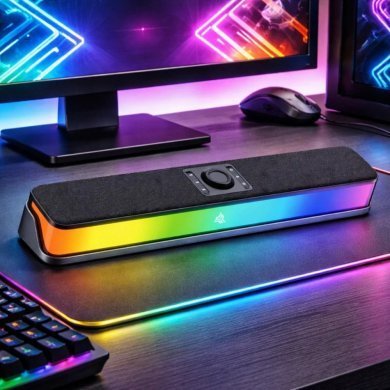 Knup soundbar RO856 14W bluetooth sem fio Led RGB