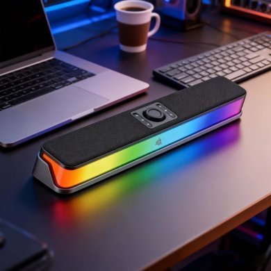 Knup soundbar RO856 14W bluetooth sem fio Led RGB