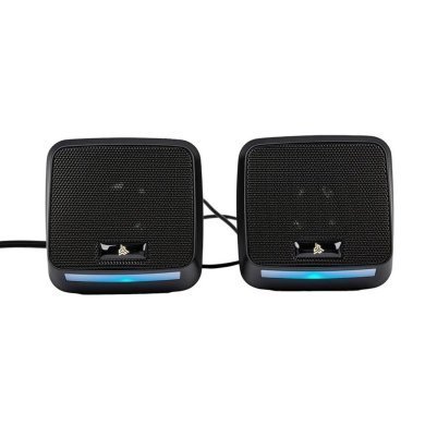 KP-RO858 Knup caixa de som RO858 2.0 10W RMS P2 RGB alimentado USB