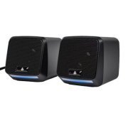 Knup caixa de som RO858 2.0 10W RMS P2 RGB alimentado USB Compatível com PC e Notebook