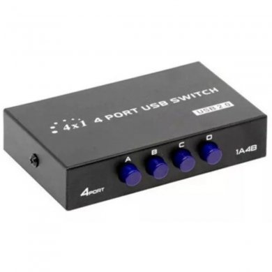KP-SW102 Knup switch 4 portas USB B para USB 2.0 chave seletora