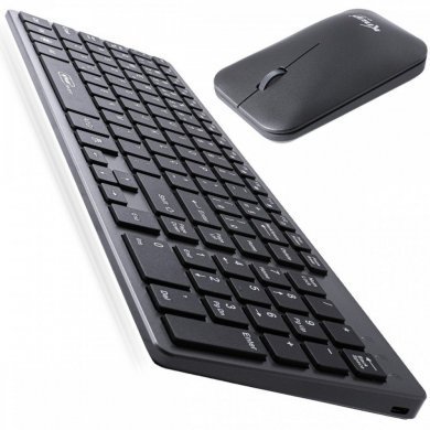 Knup kit teclado e mouse sem fio recarregável