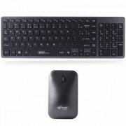 Knup kit teclado e mouse sem fio recarregável 2.4GHz ...