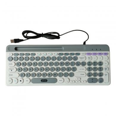 KP-TE126 Knup teclado TE126 com fio USB ABNT2 tecla arredondada
