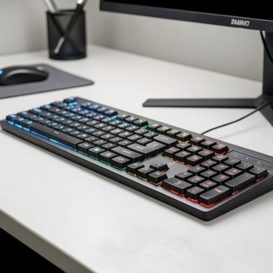 Knup teclado gamer TE130 Madset retroiluminado RGB