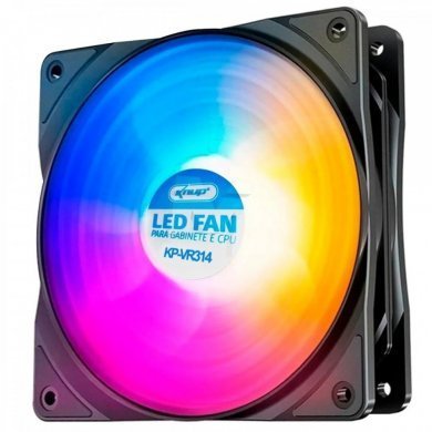 KP-VR314 Knup cooler fan 120mm RGB para gabinete e CPU
