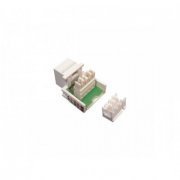Conector RJ11 CAT3 6x4 femea branco (kit com 10 peças