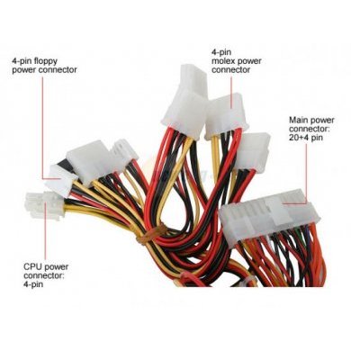 KT-PSPK400B Fonte Kentek 400W ATX 12V SATA 20/24 Pin