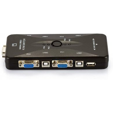 Chaveador KVM USB switch 4 portas VGA