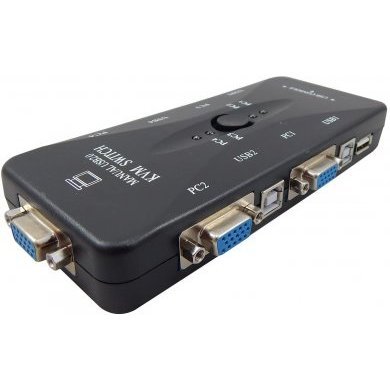 Chaveador KVM USB switch 4 portas VGA
