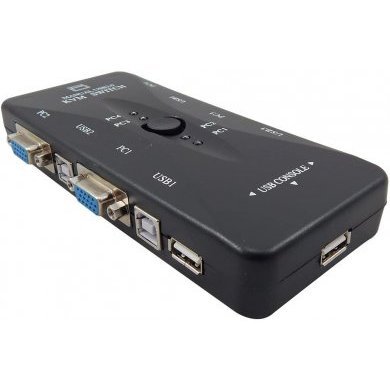 Chaveador KVM USB switch 4 portas VGA