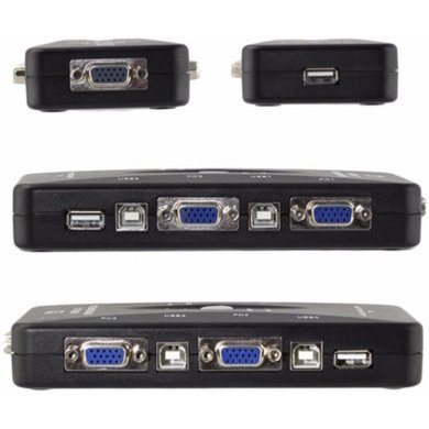 Chaveador KVM USB switch 4 portas VGA