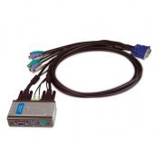 Chaveador KVM D-Link 2 Portas PS2 Modo Auto-Scan para Monitoração de PCs, Suporte até 2048 x 1536 de Resolução, Plug and Play