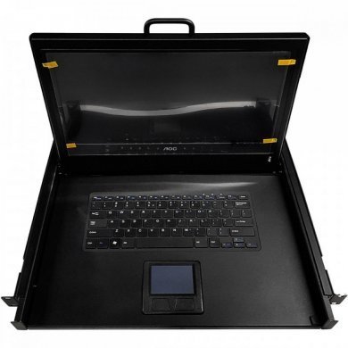 KVM-17-AOC LCD KVM 17 polegadas com teclado e mouse USB